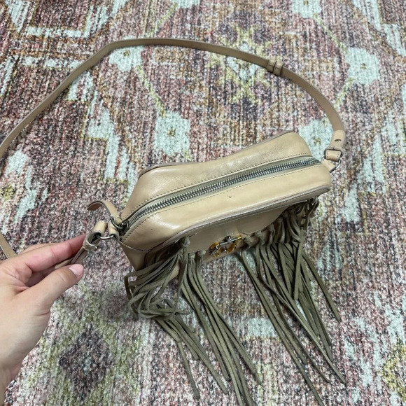 Paula Cademartori Crossbody Leather Fringe Bag - Picture 4 of 7
